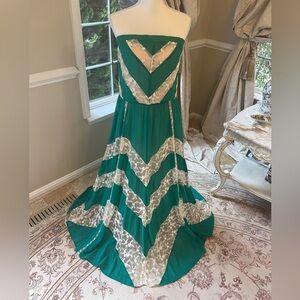 ARDEN B green Polyester lace dress size small